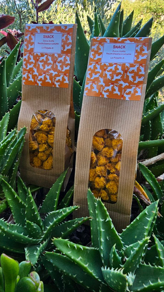 Polpette snack zucca con fiocchi d'avena, ricotta e curcuma